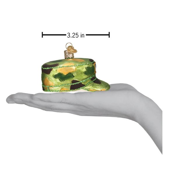 Army Cap Holiday Ornament with Keepsake Box | Old World Christmas | NWT - Picture 5 of 8